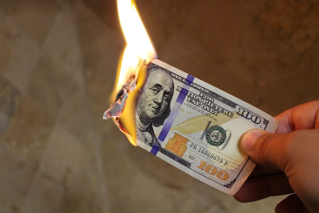 paid advertising burning money