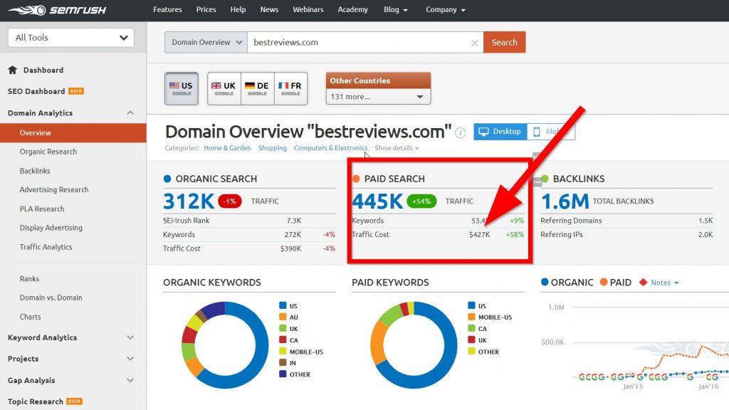 check website traffic with paid ads