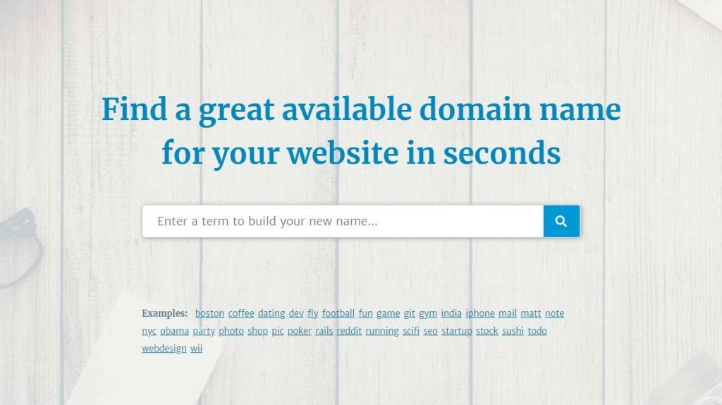 Use a Domain Name Generator