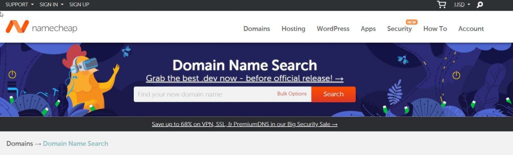 NameCheap Domain Registrar