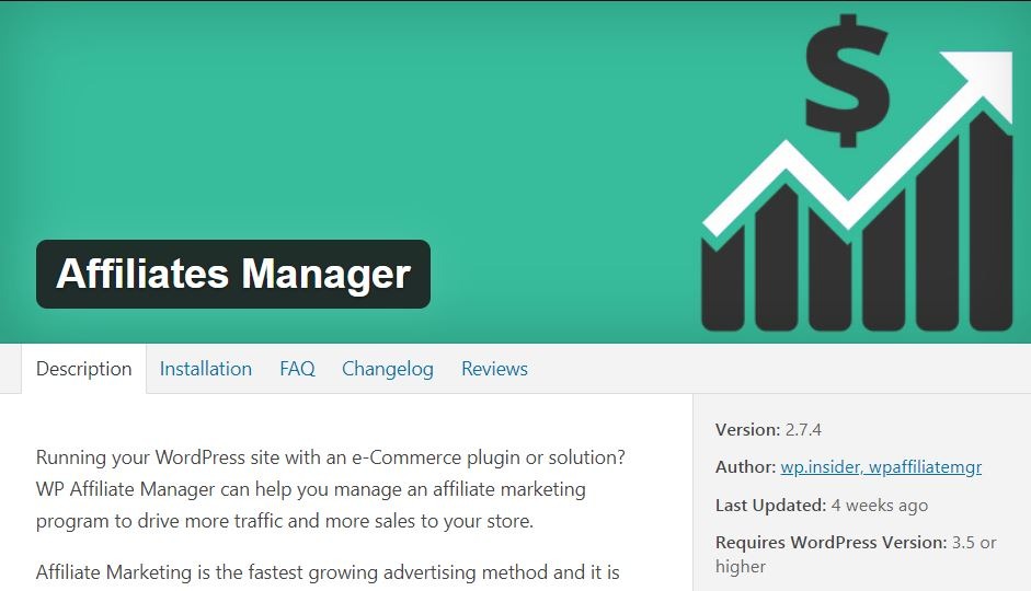 wp affiliates manager