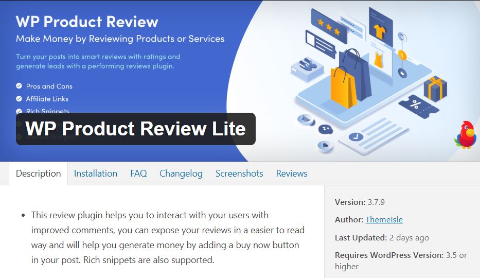 wp product review lite