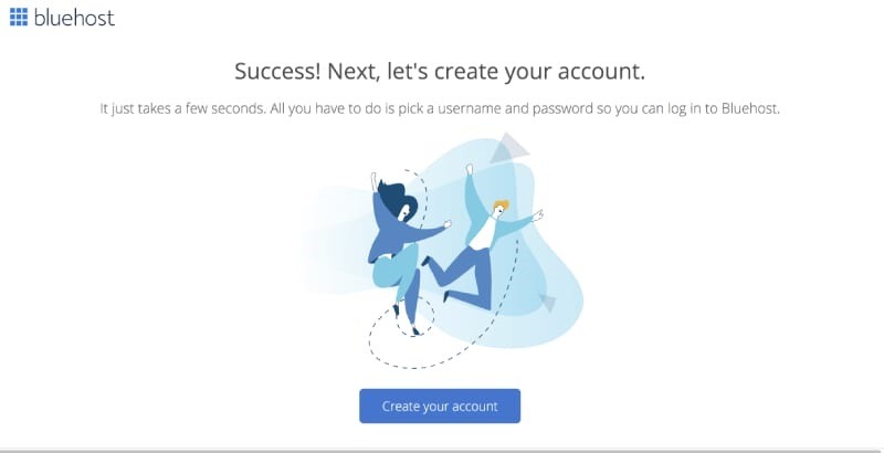 Bluehost Create Account
