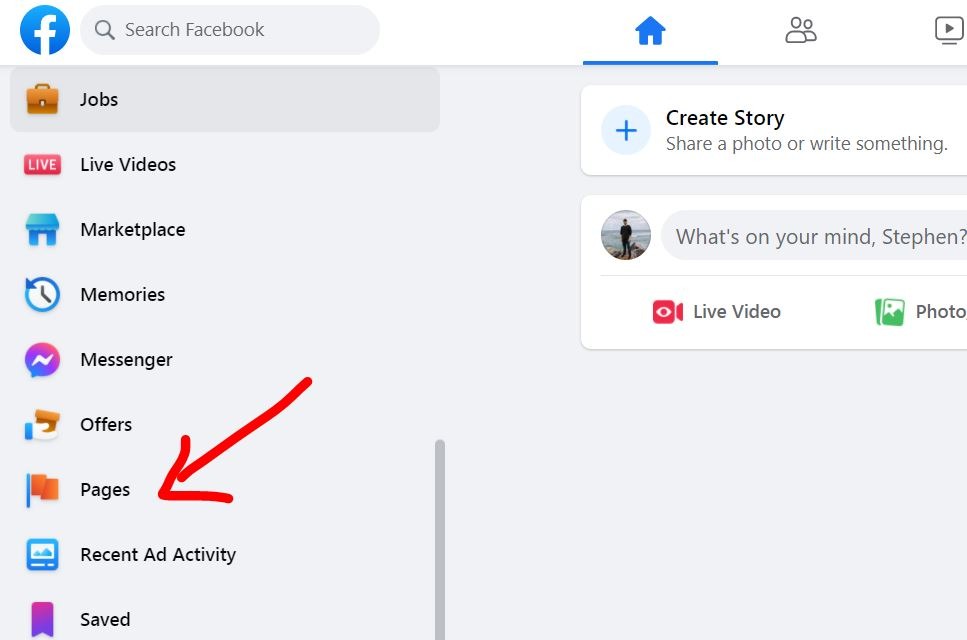 create a facebook page