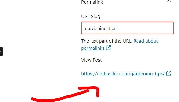 WordPress slug