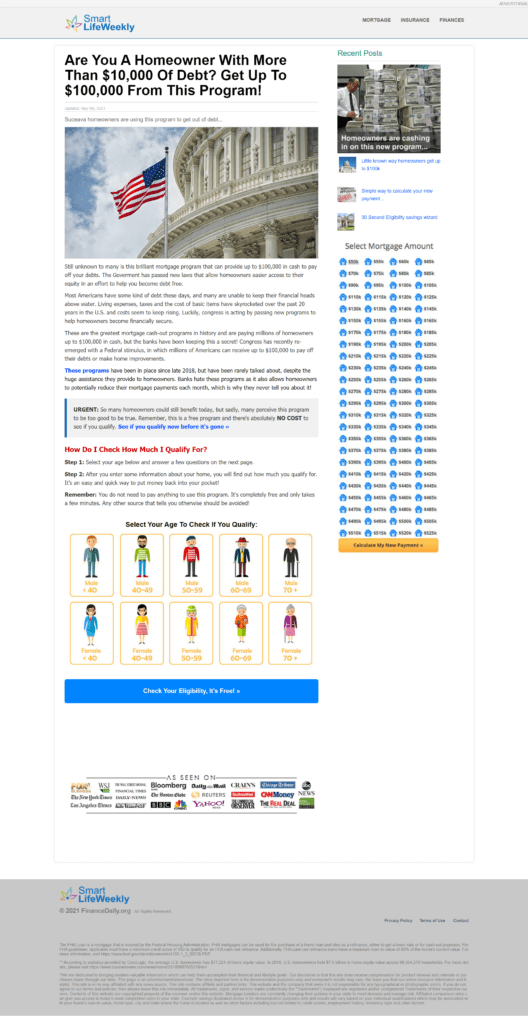 soft selling with an advertorial