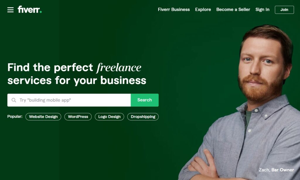 fiverr online marketing platform