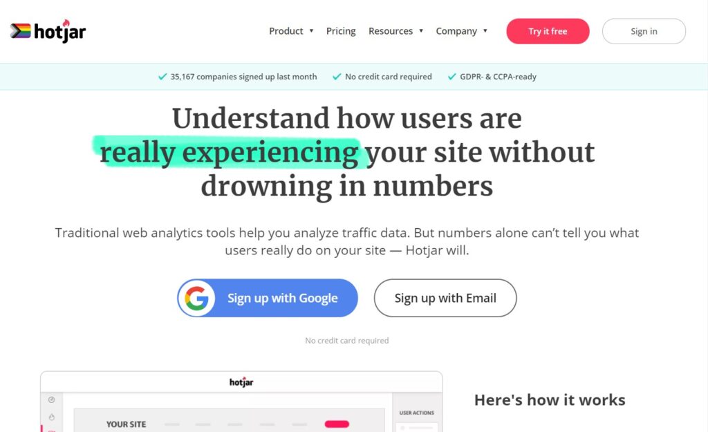 hotjar - digital marketing tools