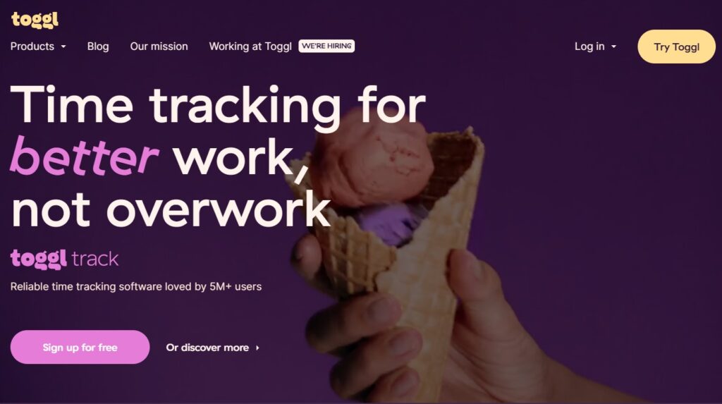 toggl time tracking tool
