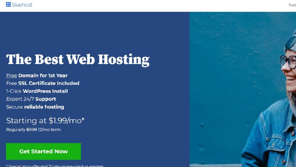 start a blog on bluehost