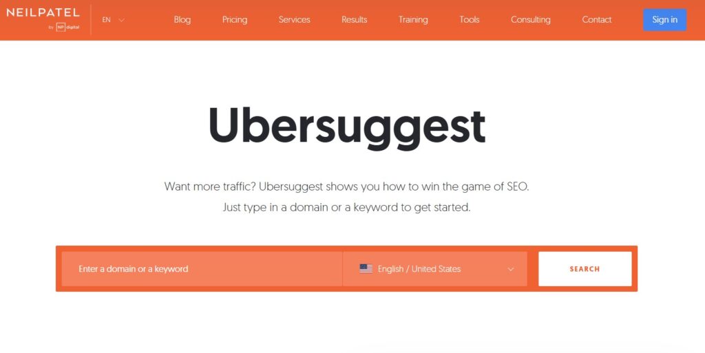 Ubersuggest