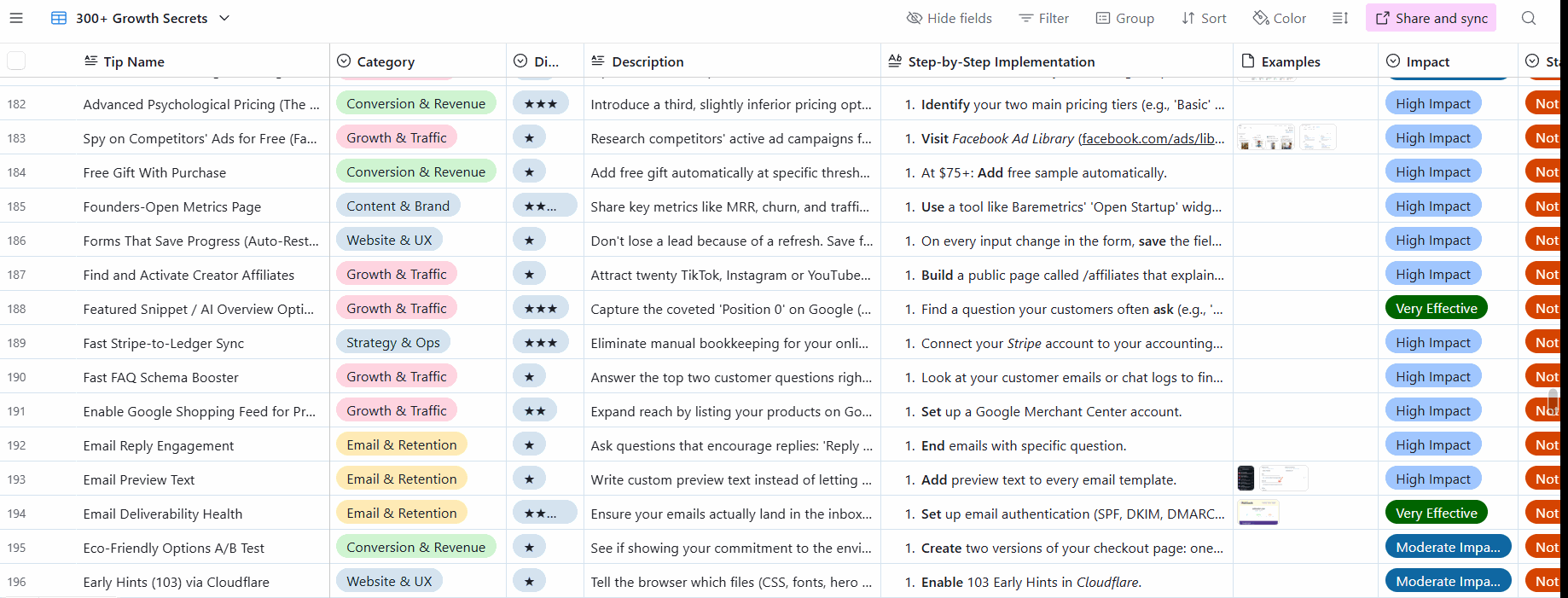 Airtable Growth Secrets Cheat Sheet Mockup