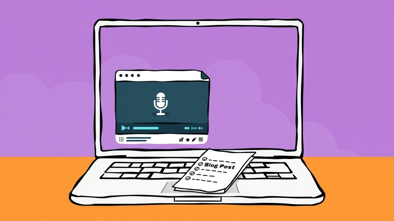 blog to podcast workflow
